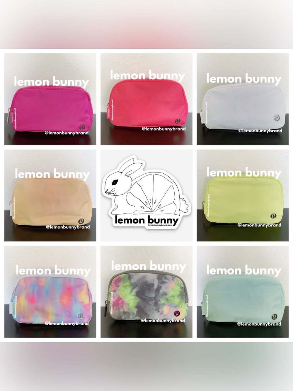 🩷💚 8 lululemon Everywhere Belt Bags in Ombré Pastels New NWT